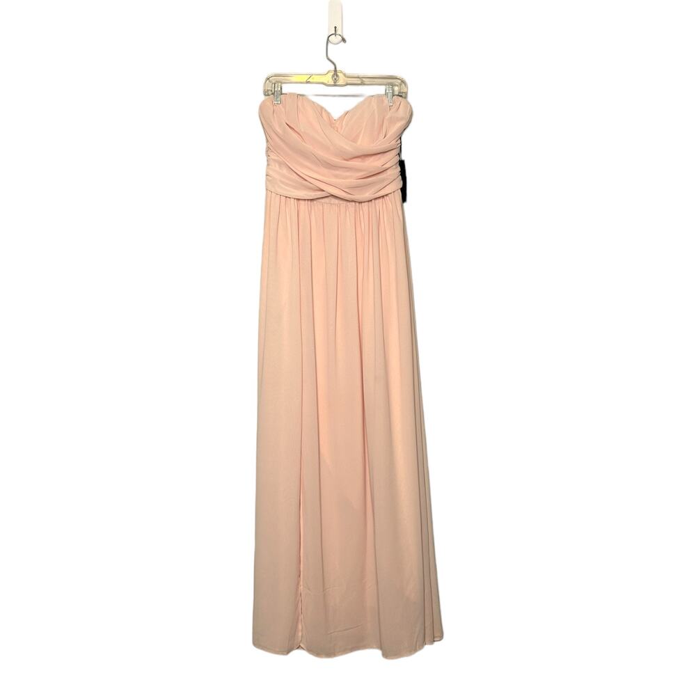 Lulu's Moonlight Serenade Pink Strapless Maxi Dress size XL